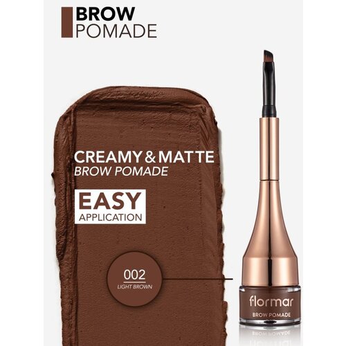 Flormar Brow Pomade pomada za obrvi s čopičem odtenek 02 Light Brown 2,2 g Slike