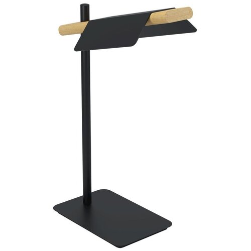 Eglo LED stolna lampa Ermua, 480 lm, 3000 K, crna/drvo, 50,5 cm, 98837 Slike