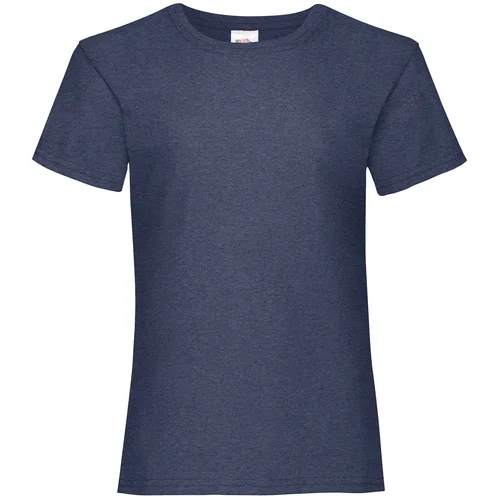 Fruit Of The Loom Navy Girls' T-shirt Valueweight