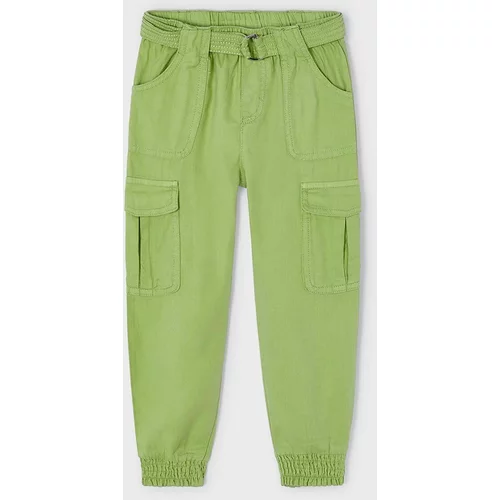Mayoral Otroške hlače zelena barva