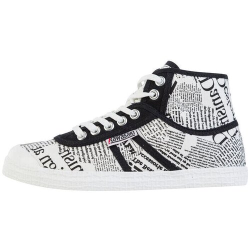Kawasaki Modne superge News Paper Canvas Boot K202413-ES 1002 White Bela Slike