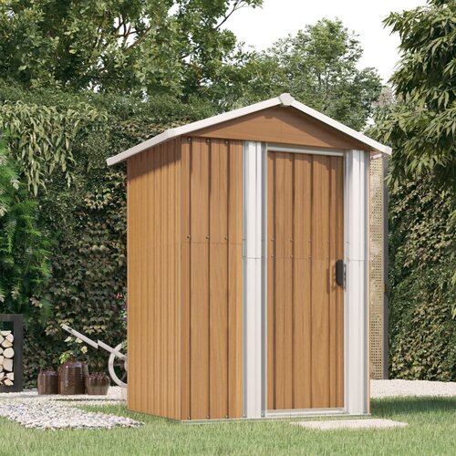  The Living Store Vrtna lopa rjava 126x97,5x177 cm pocinkano jeklo - Vrtna Lopa, (21449767) Cene