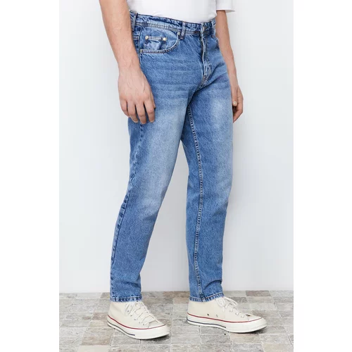 Trendyol Blue Men's Relax Fit Boyfriend Jeans Jeans
