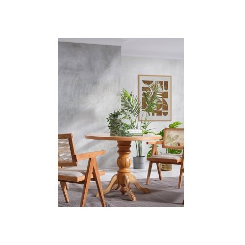 Hanah home Roma trpezarijski sto i stolice, 100x75x100 cm, 4 stolice, Smeđa Slike