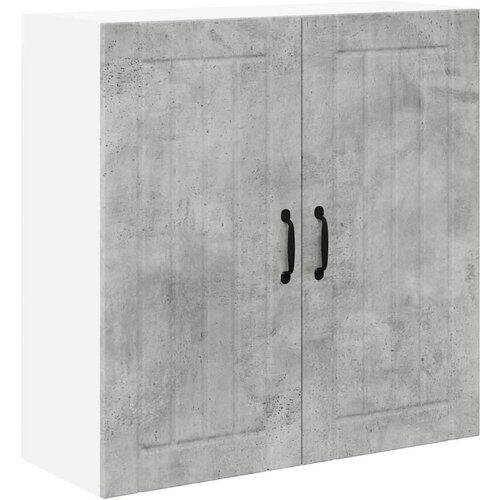VidaXL zidni kuhinjski ormarić s policom betonski sivi 80 x 31 x 80 cm Slike