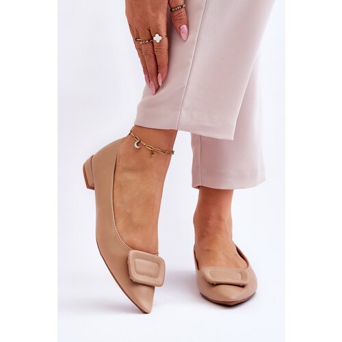 Kesi Classic ballerinas with decoration Beige Rivea Slike