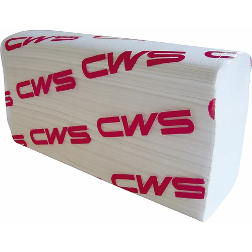 CWS Pregibna papirnata brisača Multifold, celuloza, 2-slojna izvedba, pregib Z, bele barve, DE po 3750 kosov