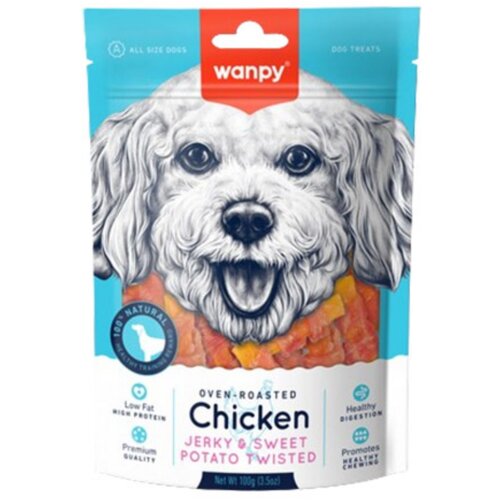 WANPY chicken Jerky & Sweet Potato 100g Cene