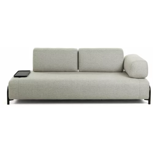 Kave Home bež-siva sofa s malim prostorom za odlaganje La Forma Compo