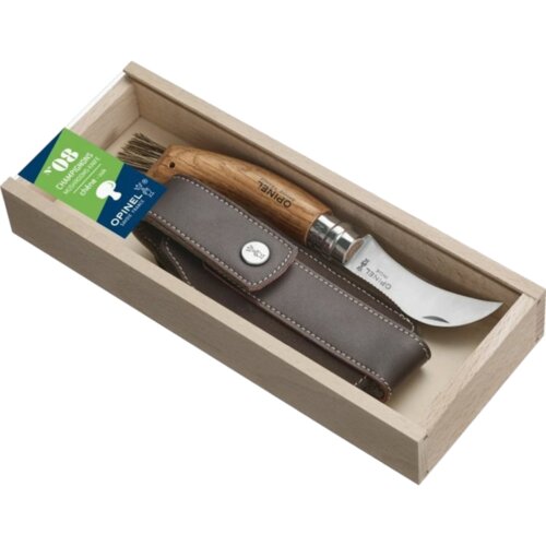 Opinel mushroom knife oak handle w. brush + pencil case & sheath Cijene