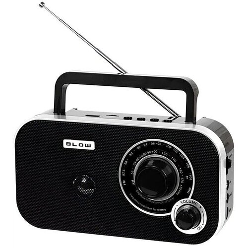 Blow RA12 prenosni AM/FM radio s Bluetoothom črno-belo Slike