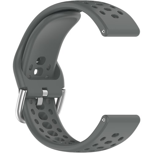 INF Pašček za Amazfit Active 2 - Zračen silikonski športni nadomestni pašček DarkGrey, (22068645) Cene
