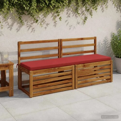  Jastučić za klupu SOEST 100% poliester Crvena 160 x 40 x 5 cm - Crvena 160 x 40 x 5 cm Melange Cijene