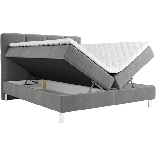 Esposa POSTELJA Z VZMETNICO 160 cm x 200 cm , tekstil siva Slike