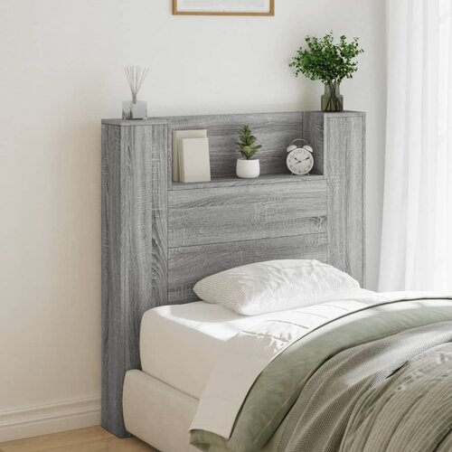  The Living Store Omarica za vzglavje postelje LED siva sonoma 100x16,5x103,5 cm - Omarica Za Vzglavje Postelje, (21484826) Cene