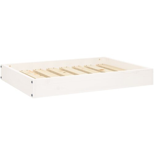  Krevet za pse bijeli 71,5x54x9 cm od masivne borovine Slike