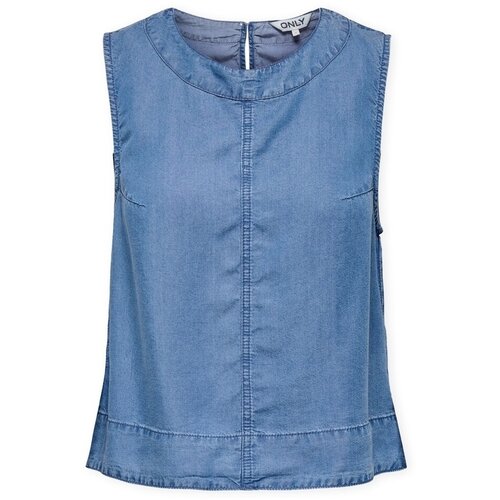 Only Topi &amp;amp; Bluze Top Pema-Dorsi - Medium Blue Denim Modra Slike