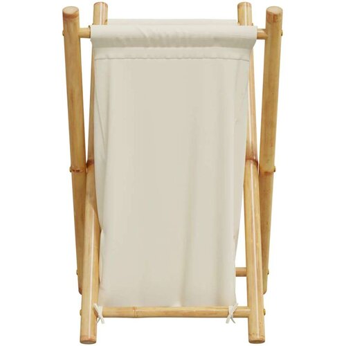 VidaXL Ko&amp;scaron;ara za rublje krem bijela 41 5 x 36 x 63 5 cm od bambusa Slike