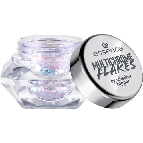 Essence Multichrome Flakes Eyeshadow Topper vrhnji premaz za senčila za oči z večbarvnimi delci 2 g Odtenek 01 galactic vibes Cene