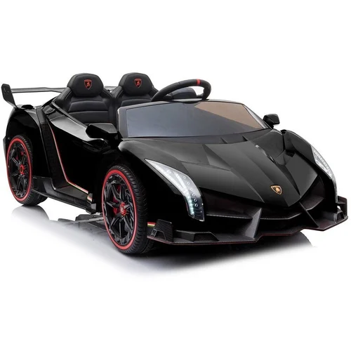  Licencirani auto na akumulator Lamborghini Veneno 4x4 + MP4 - crni