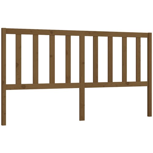 Maison Chic posteljno vzglavje - vzglavna omarica - nočna omarica medeno rjavo 206x4x100 cm trdna borovina, (21707253) Cene