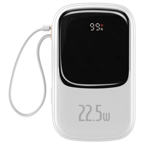 Baseus Power Bank QPow Overseas Edition - 20 000mAh LCD Quick Charge PD 22,5W with cable to Type C white PPQD060302 Cijene