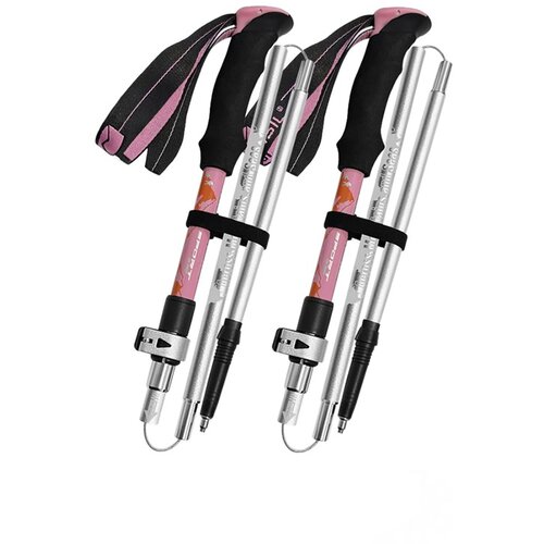 INF 5-delni profesionalni treking komplet: aluminij, zložljiv, nastavljiv Pink, (5000291035) Slike