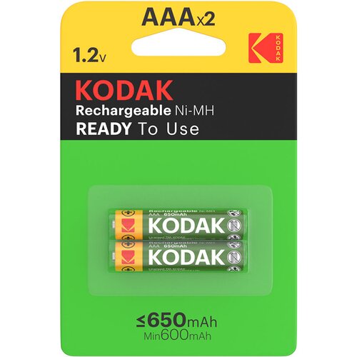 Kodak rechargeable Ni-MH AAA battery 650mAh (2 pack) 30955042 Cijene
