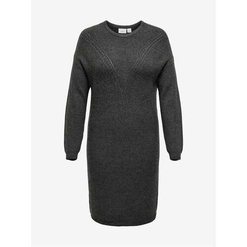 Only Gray Women's Sweater Dress CARMAKOMA Ribi - Women Cene