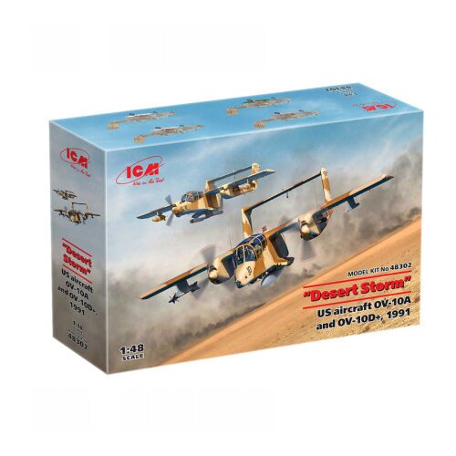 ICM Model Kit Aircraft - Desert Storm US aircraft OV-10A And OV-10D+ 1991 1:48 ( 060944 ) Cene