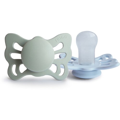 FRIGG&amp;reg; anatomska duda butterfly silicone sage &amp;amp; powder blue Slike