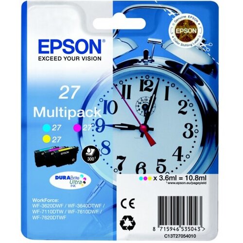 Epson &amp;quot;Tinte 27 C13T27054012 3er Multipack (MCY) bis zu 300 Seiten&amp;quot; Slike