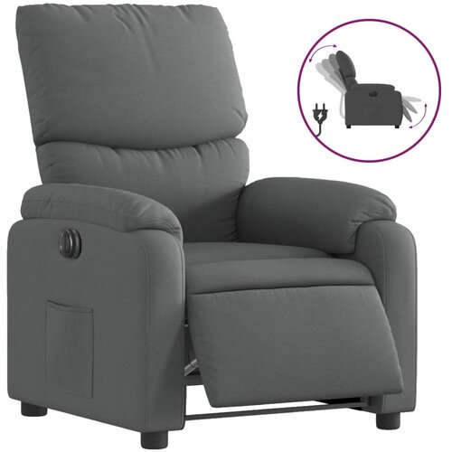 Maison Chic Električni naslanjač - Relax naslanjač temno sivo blago, (22062153) Cene
