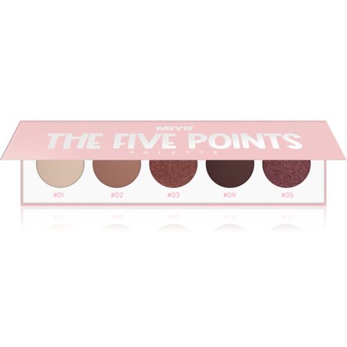 Miyo Eyeshadow The five points paleta senčil za oči odtenek 11 Femine flame 1 kos Cene