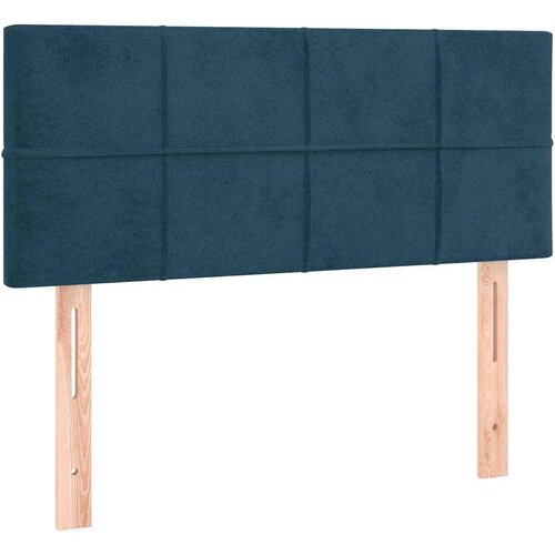 Box spring krevet s madracem tamnoplavi 80 x 200 cm bar&amp;scaron;unasti Slike