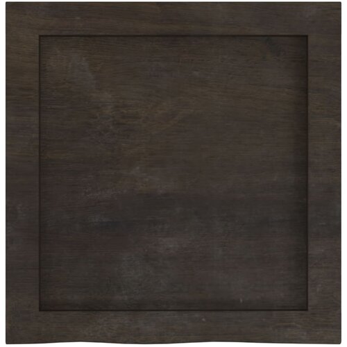  Zidna polica tamnosmeđa 40x40x(2-4) cm od obrađene hrastovine Slike