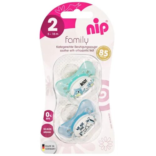 Nip Family silikonska laža 5-18 2 kom, dječaci Cijene