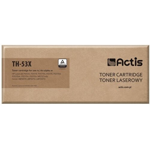 Actis TH-53X toner (replacement for HP 53X Q7553X, Canon CRG-715H; Standard; 7000 pages; black) Cijene