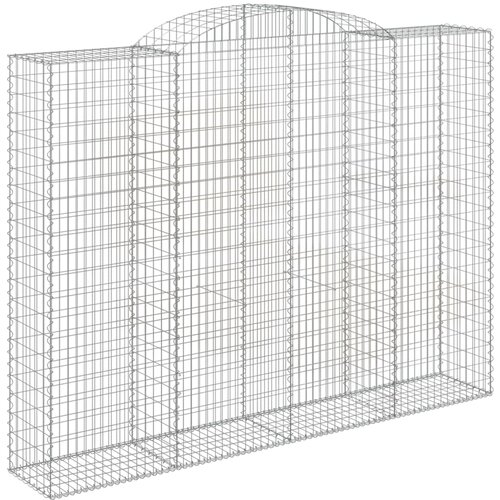  Gabionska ko&amp;scaron;ara s lukom 300x50x220/240 cm pocinčano željezo Slike