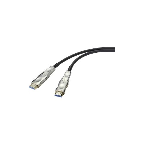 SpeaKa Professional HDMI adapterski kabel 20.00 m SP-9538580 PVC obloga crna [1x mu&amp;scaron;ki konektor HDMI - 1x mu&amp;scaron;ki konektor HDMI] Slike