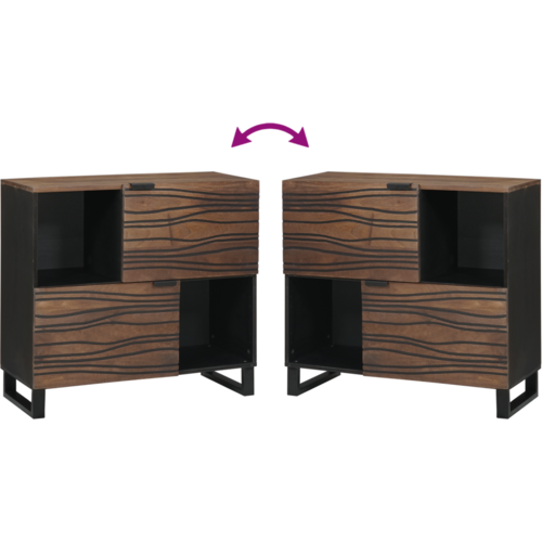 VidaXL sideboard 80x33.5x75 cm puno drvo mango Slike