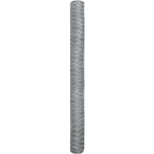 VidaXL Heksagonalna ograda Pocinčani čelik 5000 x 0.05 x 150 cm Čvrsta Slike
