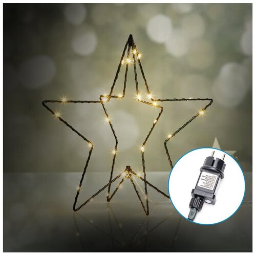  Aigostar-LED Spolja&amp;scaron;nja božićna dekoracija LED/3,6W/230V zvezda 30 cm IP44 topla bela Slike