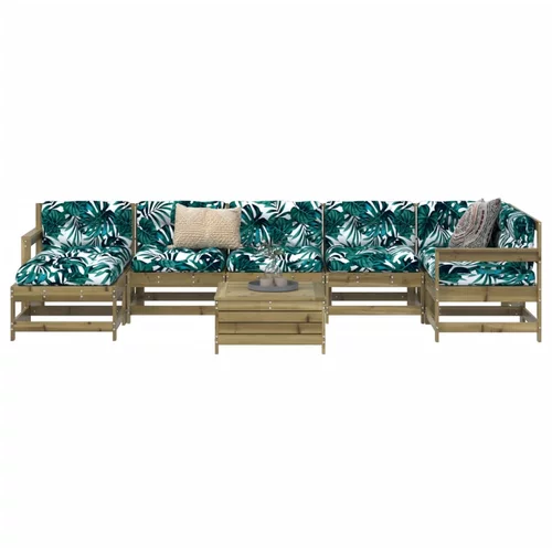  8-dijelni set vrtnih sofa od impregnirane borovine