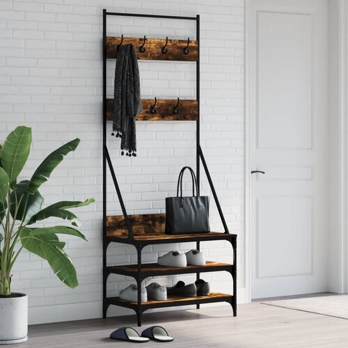 vidaXL Stalak za odjeću i cipele boja hrasta 70x40x184 cm Cijene