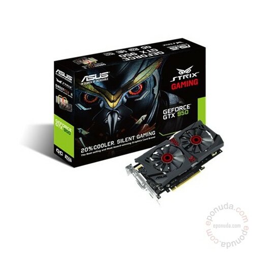 Asus GeForce GTX 950 STRIX-GTX950-DC2OC-2GD5-GAMING grafička kartica Slike