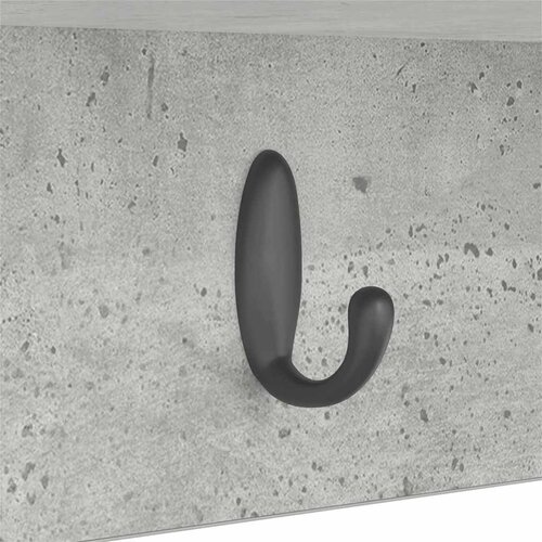 Vje&amp;scaron;alica za kapute na zidu Zidne Betonski sivi 50 x 16 x 26 cm Slike