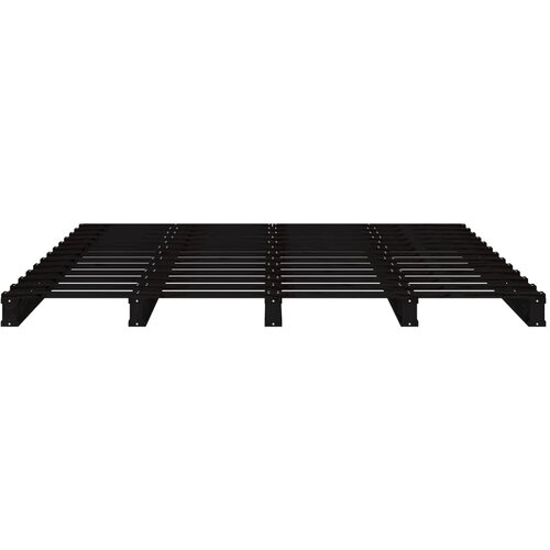  Krevet od paleta crni 120x190 cm od masivne borovine bračni Slike
