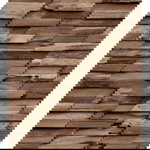 GRANDECO tapeta s teksturom drveni blok smeđa A64003 Slike