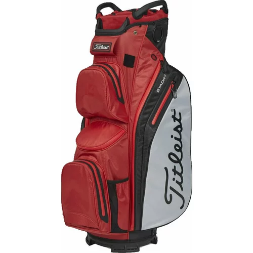 Titleist Cart 14 StaDry Dark Red/Grey/Black Golf torba Cart Bag